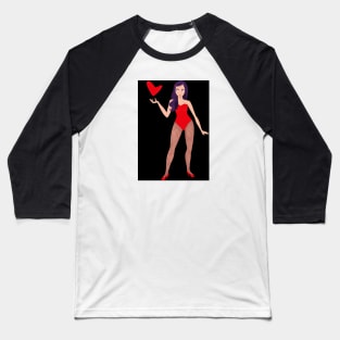 Valentines Girl Baseball T-Shirt